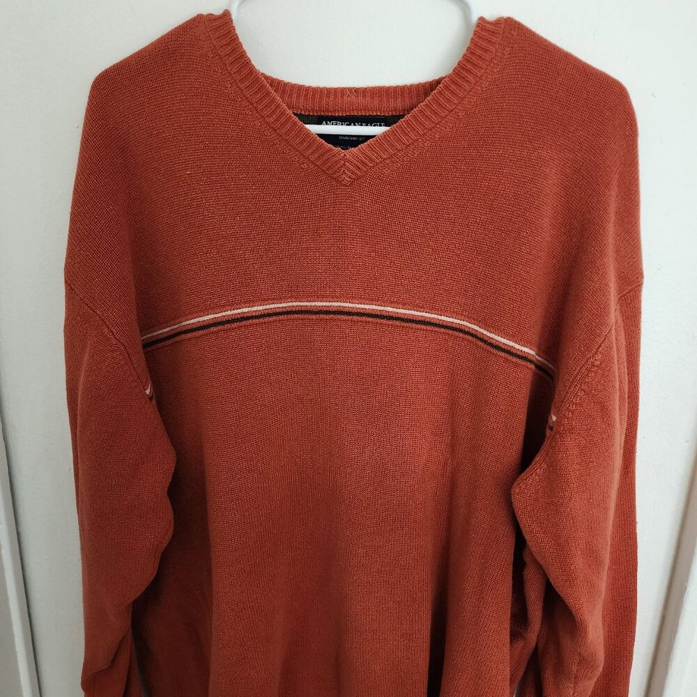 Vintage 90's Men's V-neck American Eagle Sweater